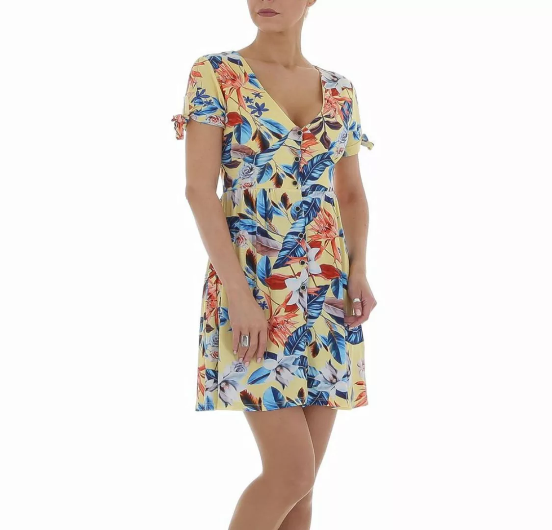 Ital-Design Sommerkleid Damen Freizeit Asymmetrisch Geblümt Stretch Sommerk günstig online kaufen