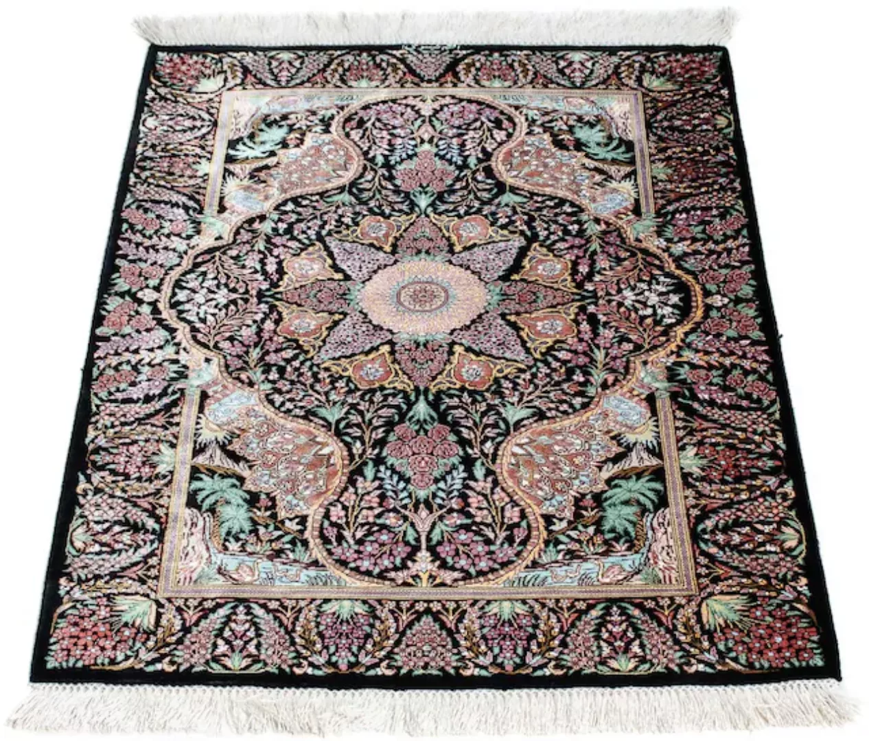 morgenland Orientteppich »Perser - Ghom - 85 x 61 cm - dunkelblau«, rechtec günstig online kaufen