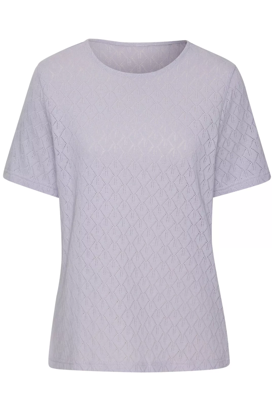 Vivance Kurzarmshirt "mit modischem Ajour-Muster", aus weicher Baumwoll-Qua günstig online kaufen