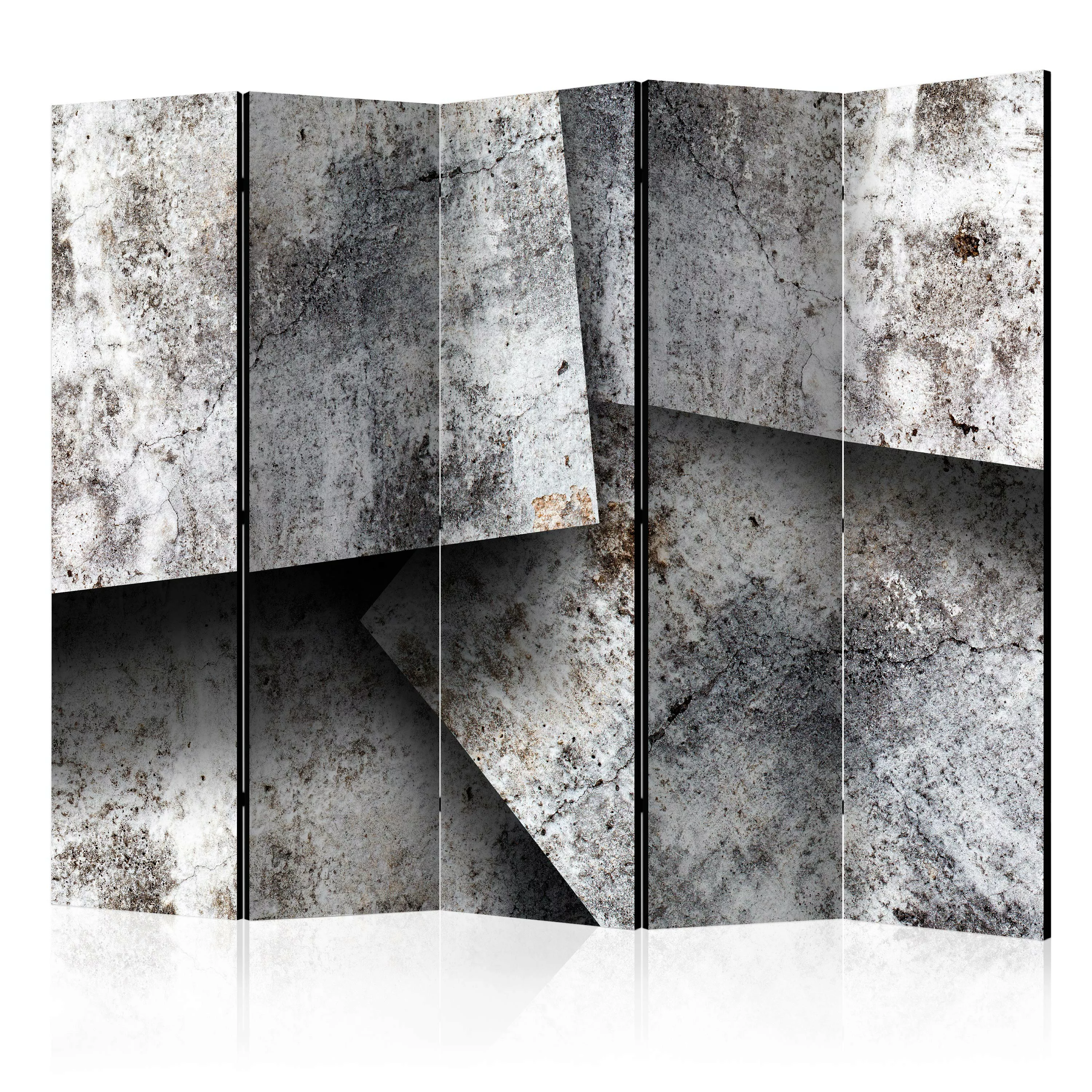 5-teiliges Paravent - Concrete Cards Ii [room Dividers] günstig online kaufen