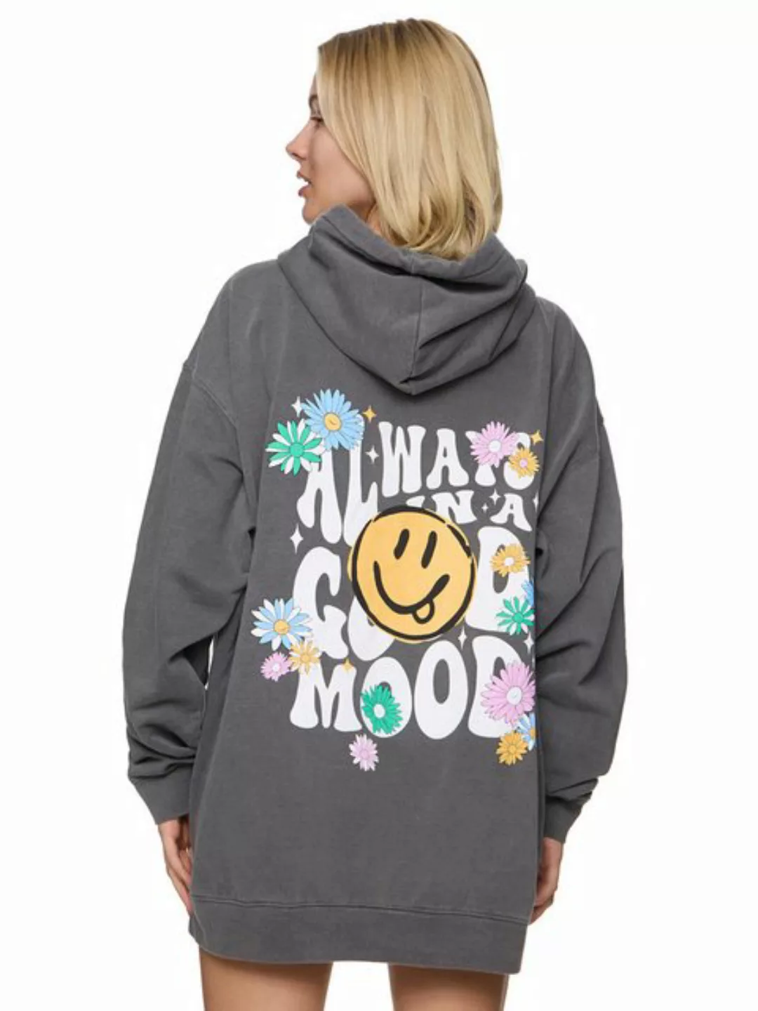 Worldclassca Hoodie Worldclassca Oversized Hoodie GOOD MOOD Kapuzenpullover günstig online kaufen