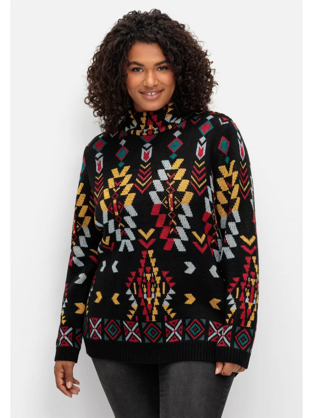 sheego by Joe Browns Stehkragenpullover "Große Größen" günstig online kaufen