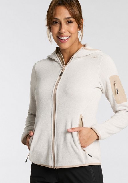 CMP Strickfleecejacke KNITTED MELANGE HOODY WOMAN HOODY (1-St) Wärmend und günstig online kaufen