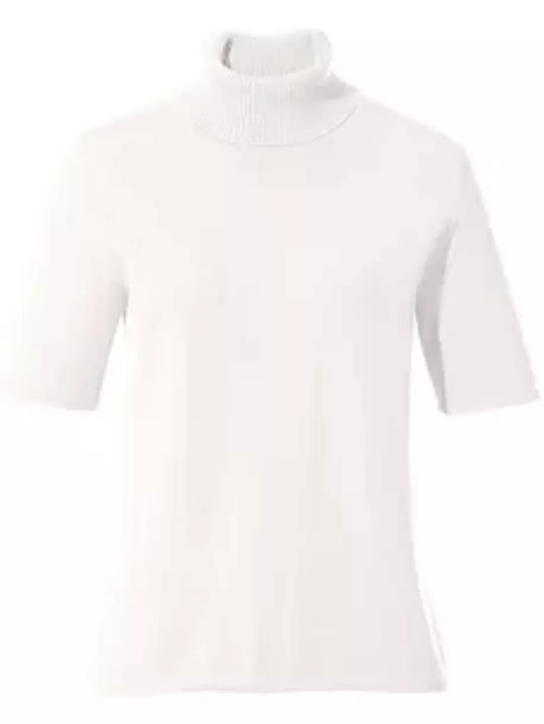 Rollkragen-Pullover aus 100% Premium-Kaschmir Peter Hahn Cashmere weiss günstig online kaufen