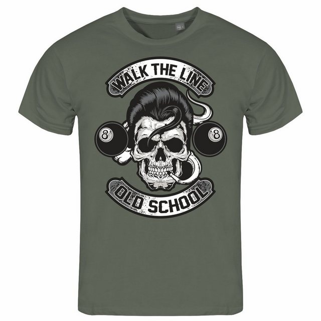 deinshirt Print-Shirt Herren T-Shirt Walk the line Funshirt mit Motiv günstig online kaufen