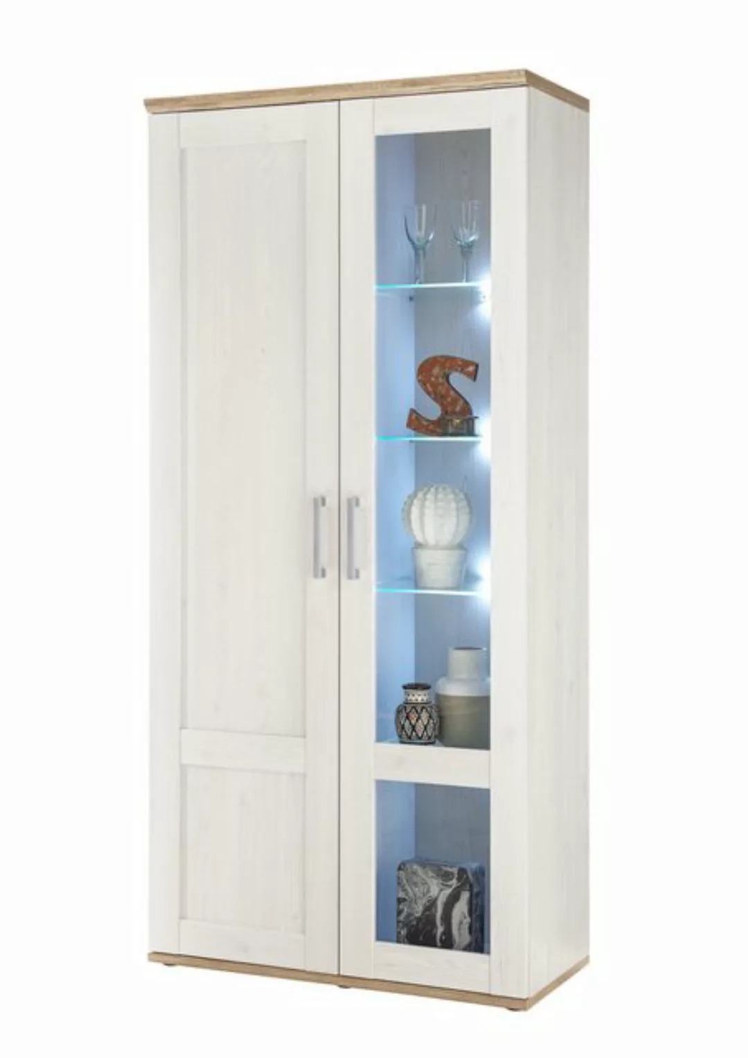 HBZ Vitrine "Romance", (1 St.), mit LED-Beleuchtung, Vitrinenschrank im Lan günstig online kaufen