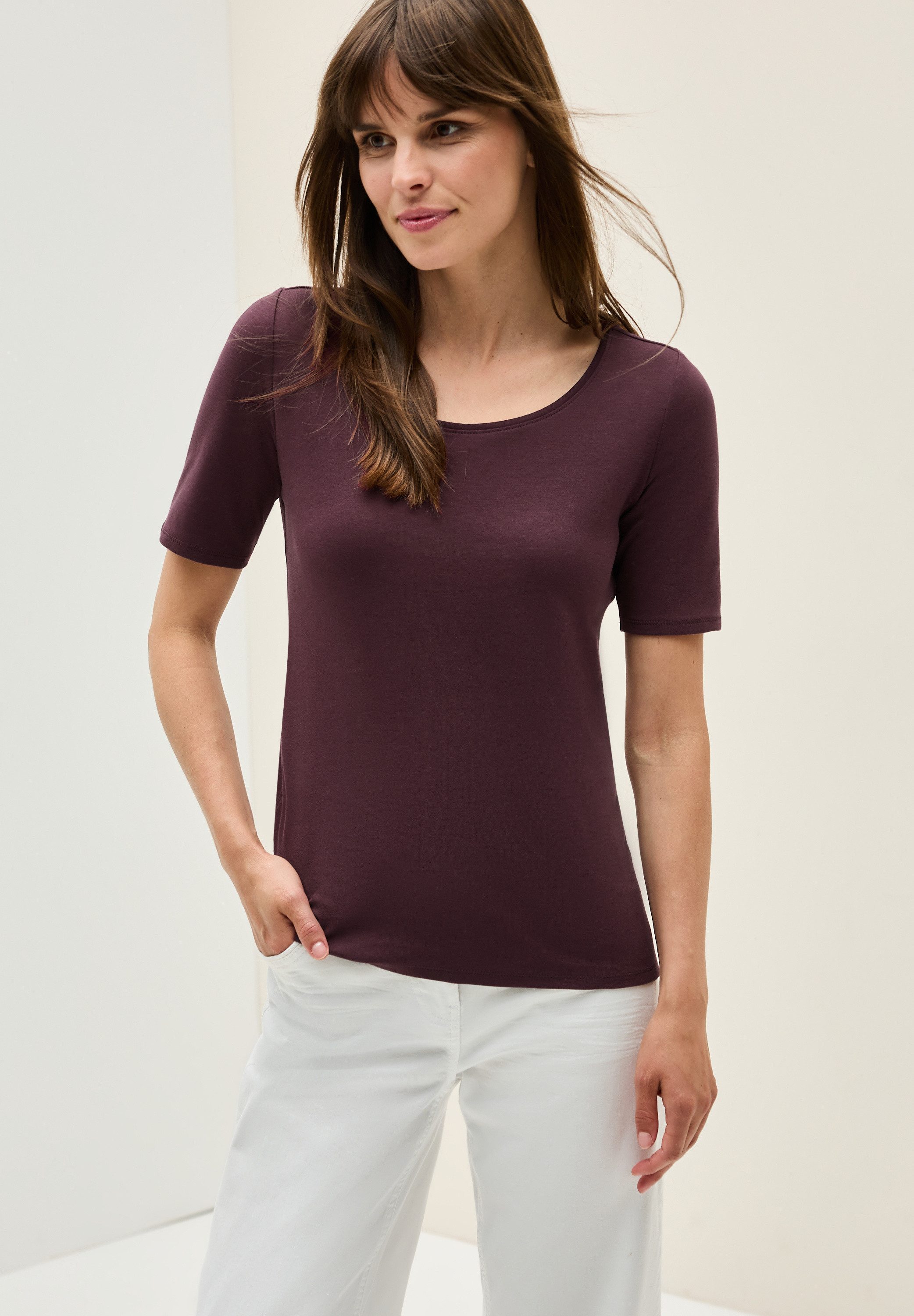 CECIL T-Shirt Style LENA mit klassischem günstig online kaufen