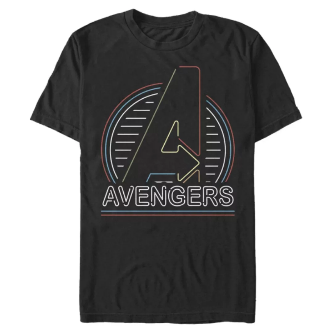 Marvel - Avengers - Logo Neon Avengers - Männer T-Shirt günstig online kaufen