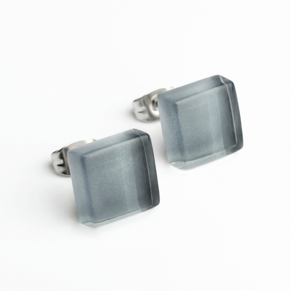 Minimalistische Ohrstecker, Klein, Aus Glas | Pureform günstig online kaufen