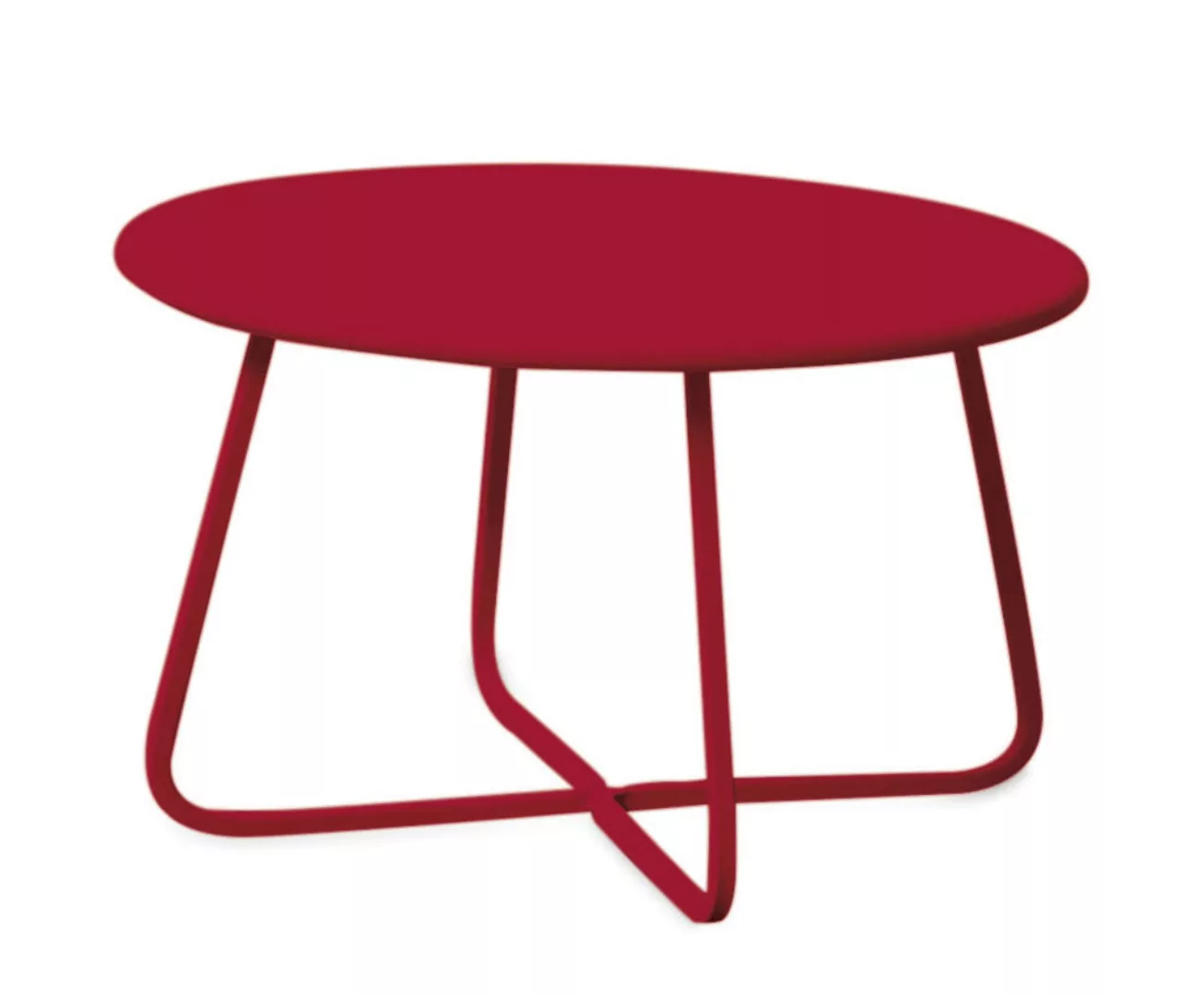 Niedriger Tisch Daisy Ø 65 cm rot RR günstig online kaufen