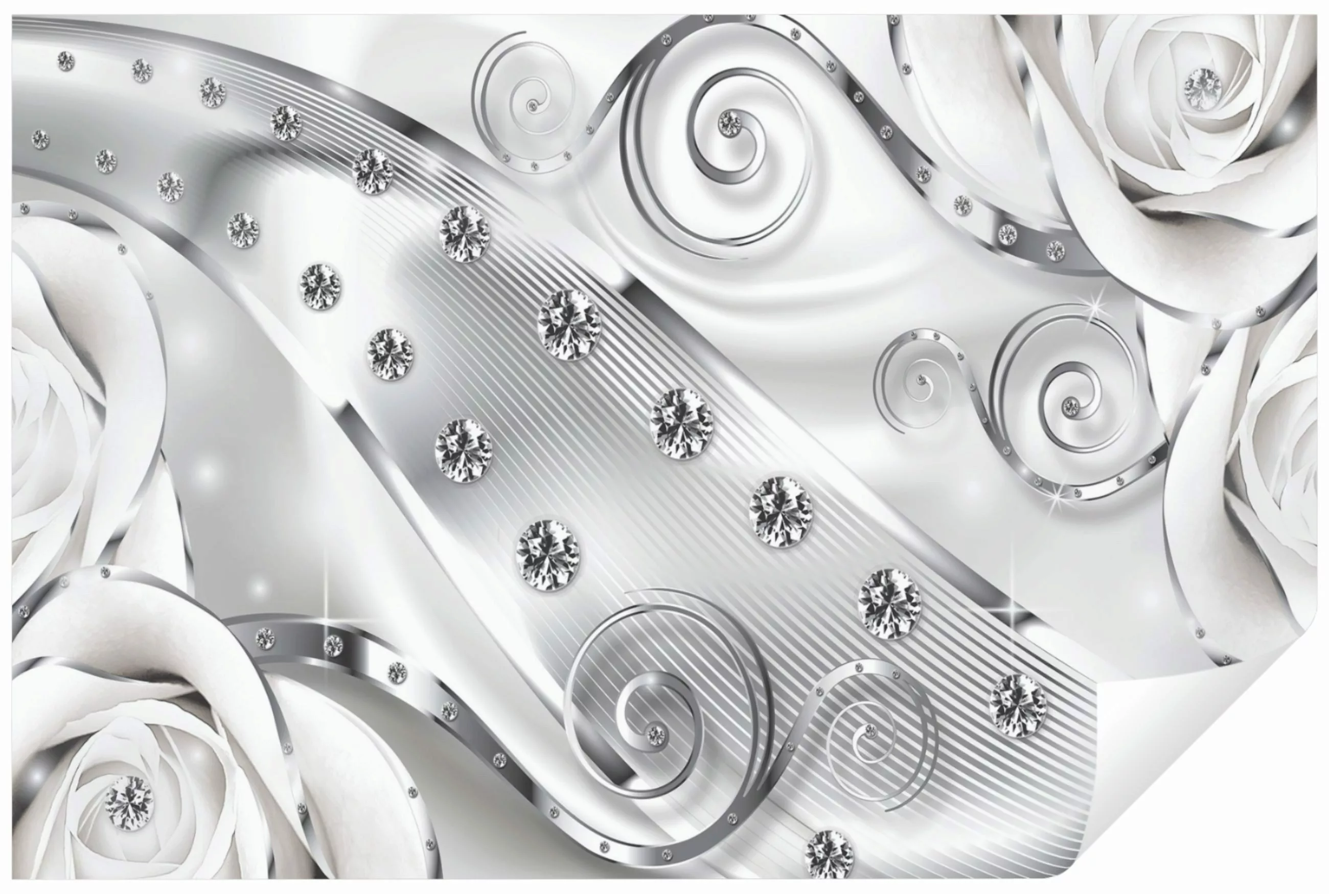 Wallarena Fototapete 3D EFFEKT Rosen Blumen günstig online kaufen