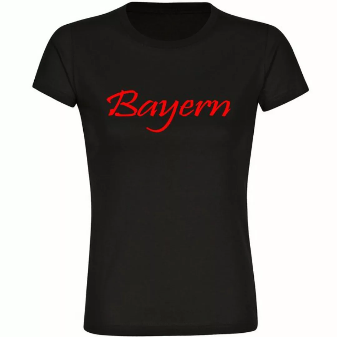 multifanshop T-Shirt Damen Bayern - Schriftzug - Frauen günstig online kaufen