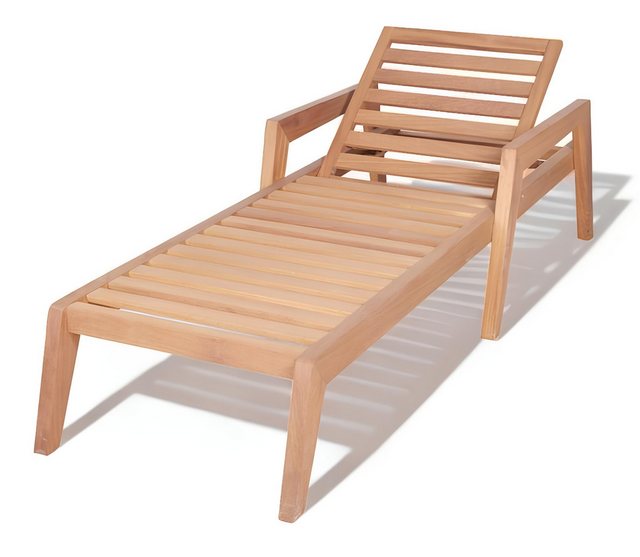 JVmoebel Chaiselongue Stilvoller Holzliegestuhl Relaxliegestuhl Chaiselongu günstig online kaufen