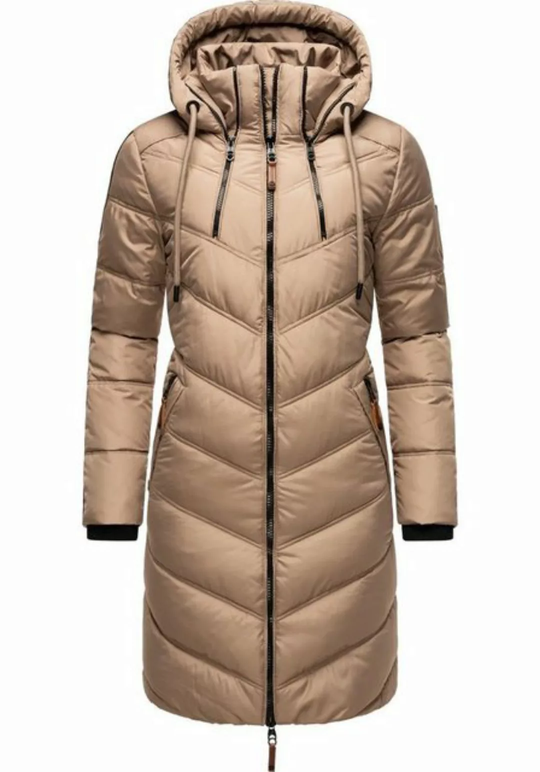 Marikoo Wintermantel "Armasa", modischer Damen Winter Steppmantel mit Kapuz günstig online kaufen