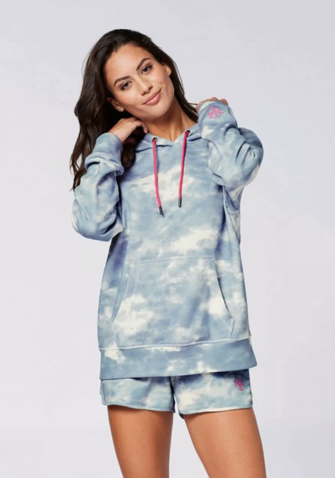Chiemsee Sweatshirt WHT/L BLUE AOP günstig online kaufen