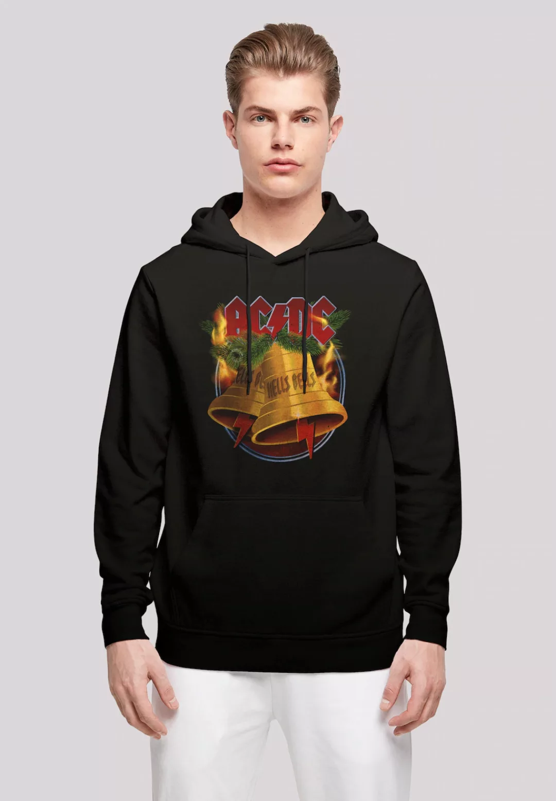 F4NT4STIC Kapuzenpullover "ACDC Christmas Weihnachten Hells Bells", Print günstig online kaufen