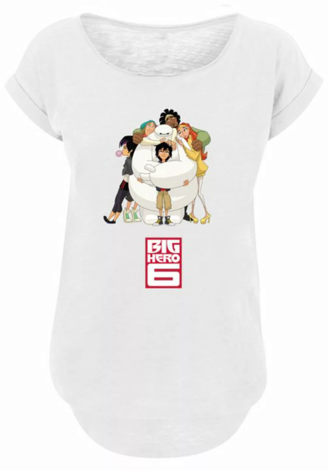 F4NT4STIC T-Shirt "Long Cut T-Shirt Disney Big Hero 6 Baymax Hug", Damen,Pr günstig online kaufen