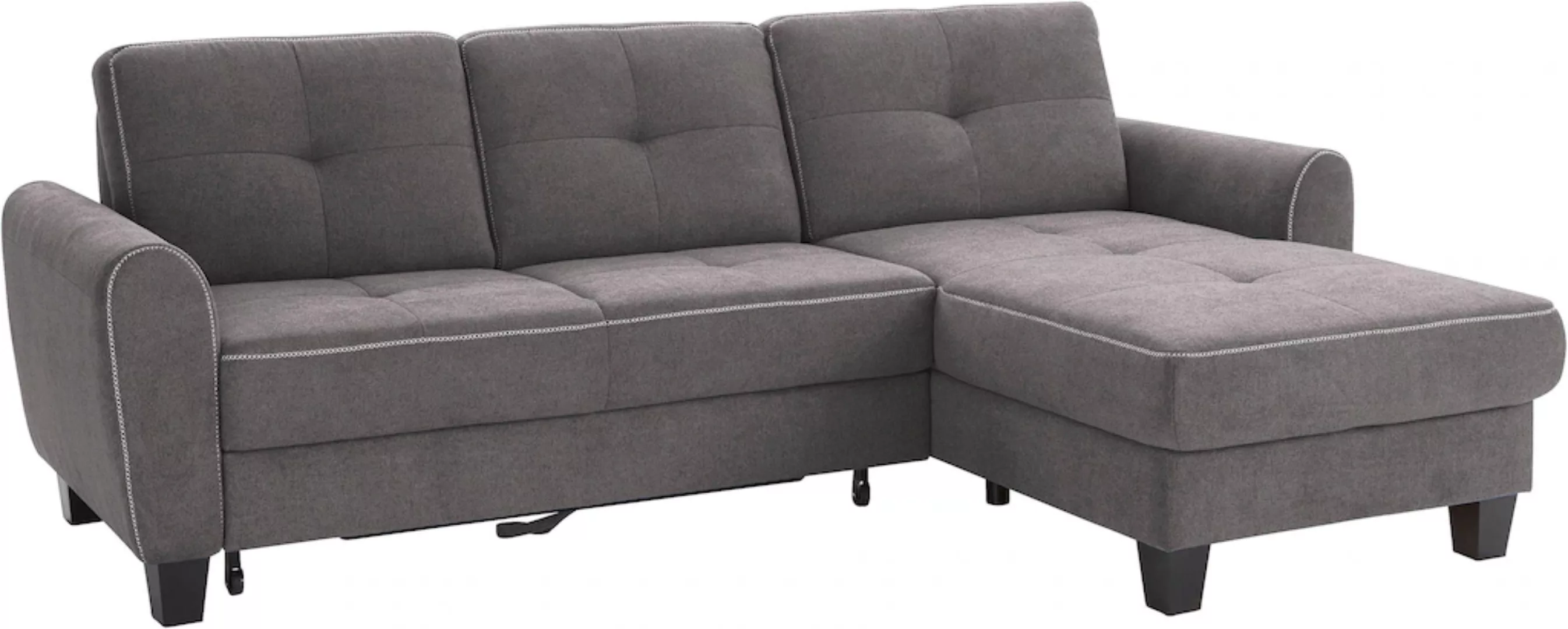 sit&more Ecksofa Varese L-Form, mit Federkern, wahlweise mit Bettfunktion u günstig online kaufen