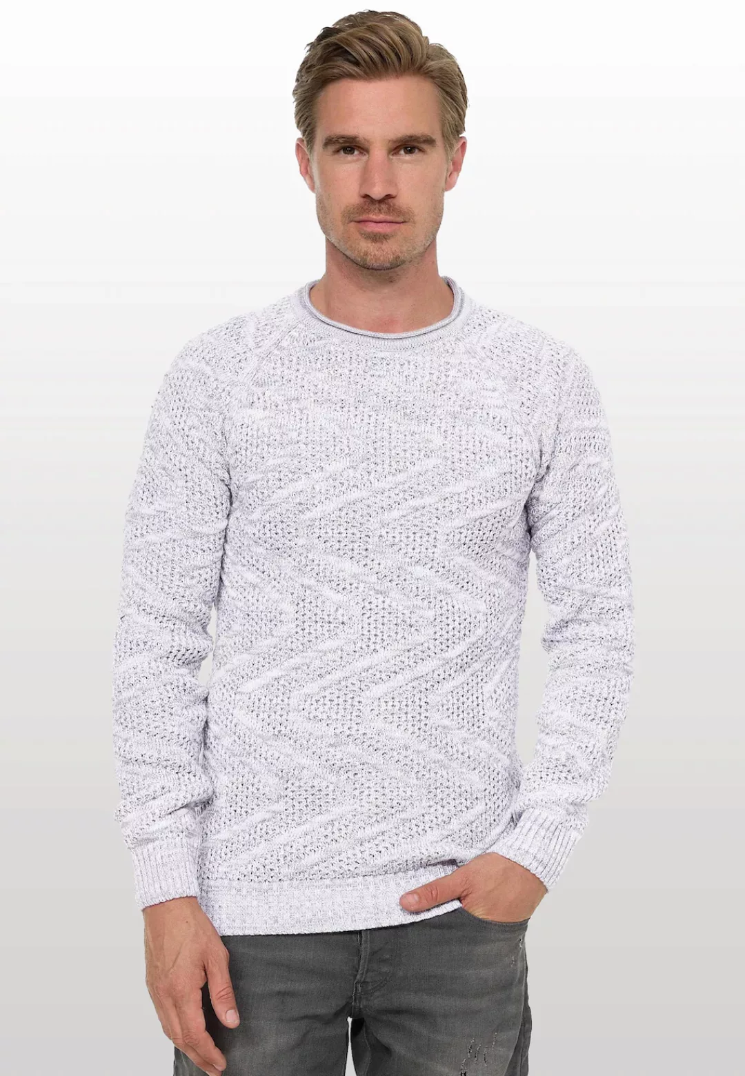 Rusty Neal Strickpullover, mit stylischem Muster günstig online kaufen