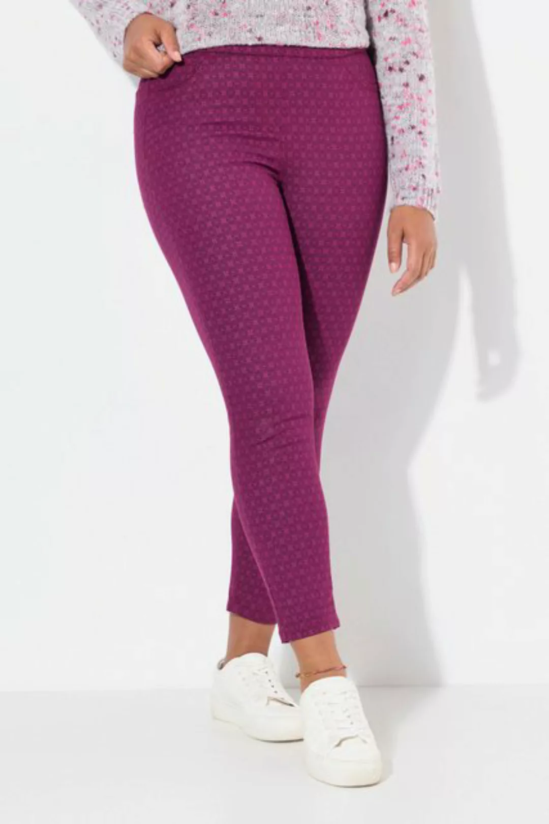 Janet & Joyce Jeggings Jeggings Slim Fit Minimal-Print Gesäßtaschen günstig online kaufen