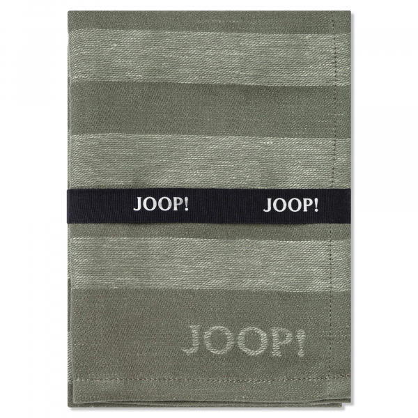 JOOP! Geschirrtücher Cuisine Stripes 1701 - Farbe: Oliv - 44 - 50x70 cm günstig online kaufen