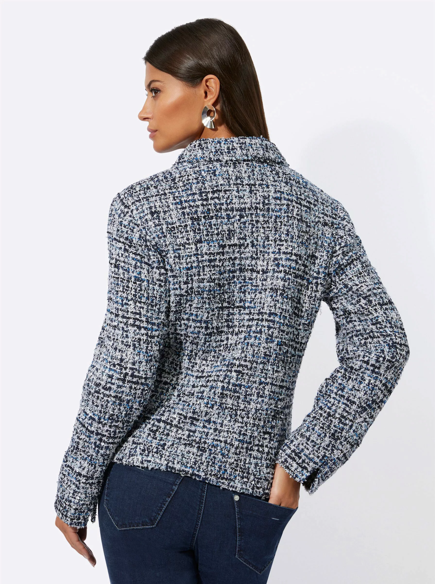 creation L Blusenblazer Bouclé-Blazer günstig online kaufen