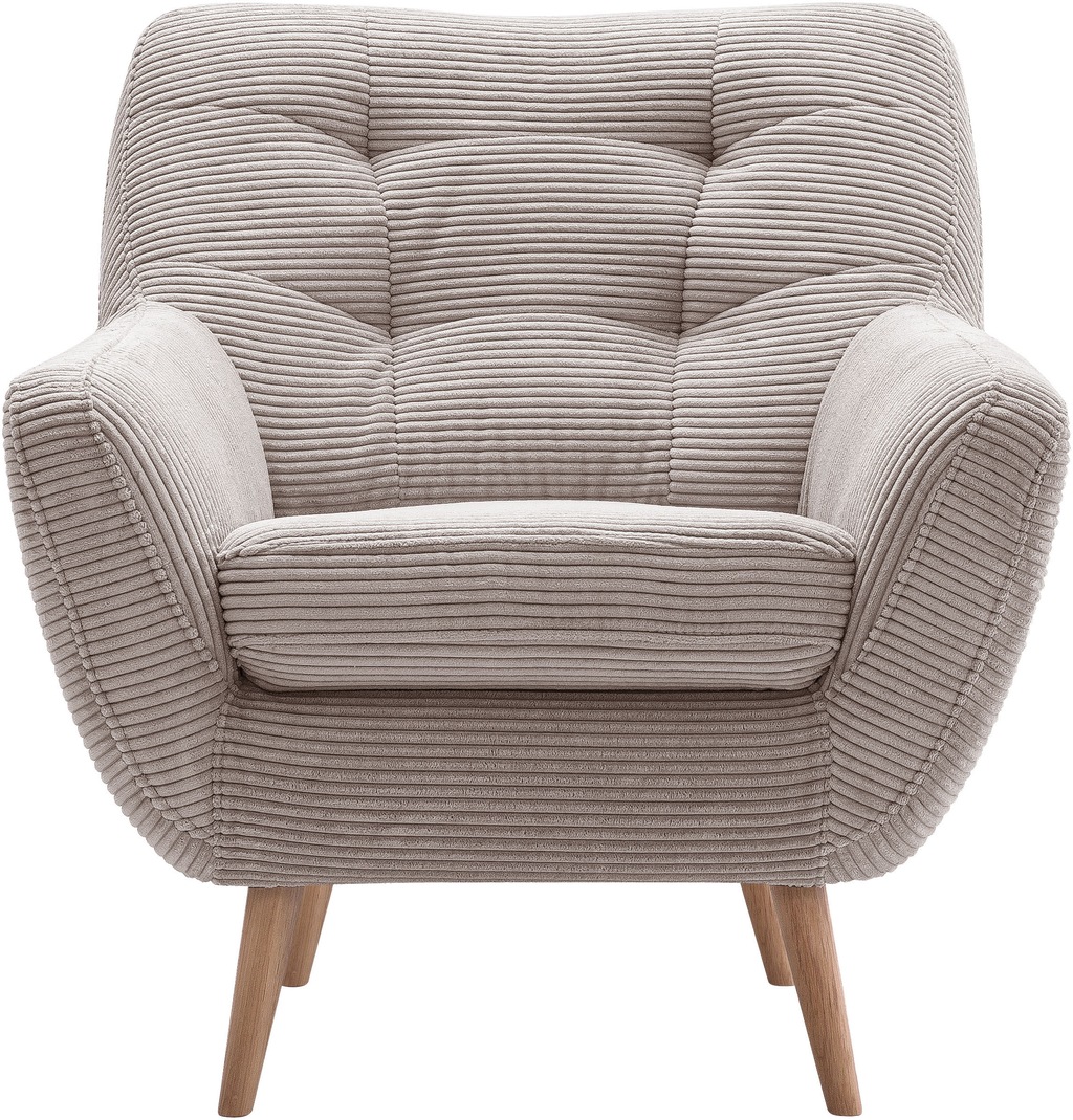exxpo - sofa fashion Sessel "Scandi, Loungesessel mit tollem Sitzkomfort, h günstig online kaufen