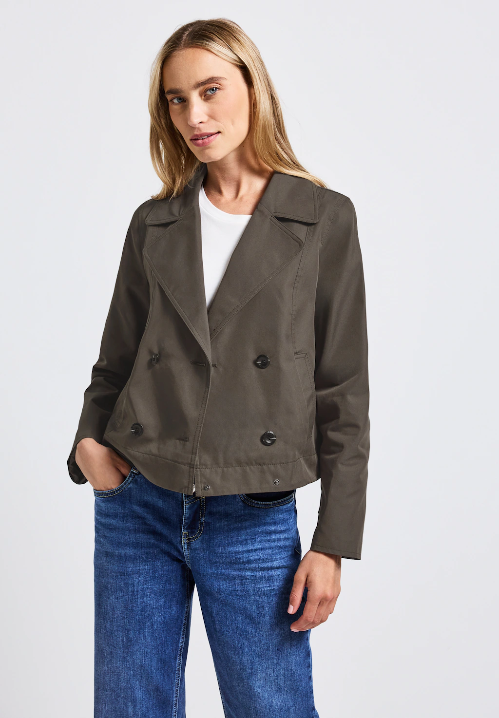 STREET ONE Kurzjacke, ohne Kapuze, im soften Baumwoll-Mix günstig online kaufen