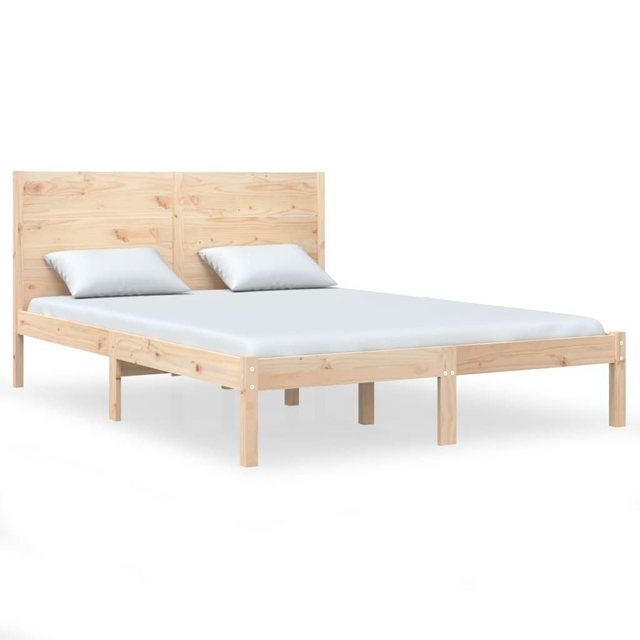 vidaXL Bettgestell Massivholzbett Kiefer 160x200 cm Bett Bettgestell Doppel günstig online kaufen