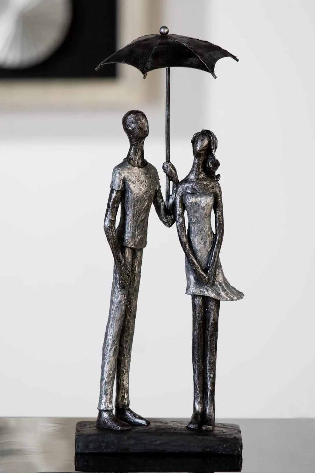 Casablanca by GILDE Skulptur Umbrella silber günstig online kaufen