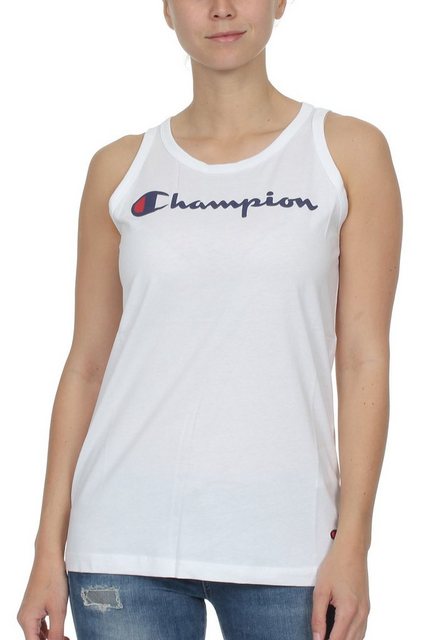 Champion T-Shirt Champion Tanktop Damen 111791 S19 WW001 WHT Weiss günstig online kaufen