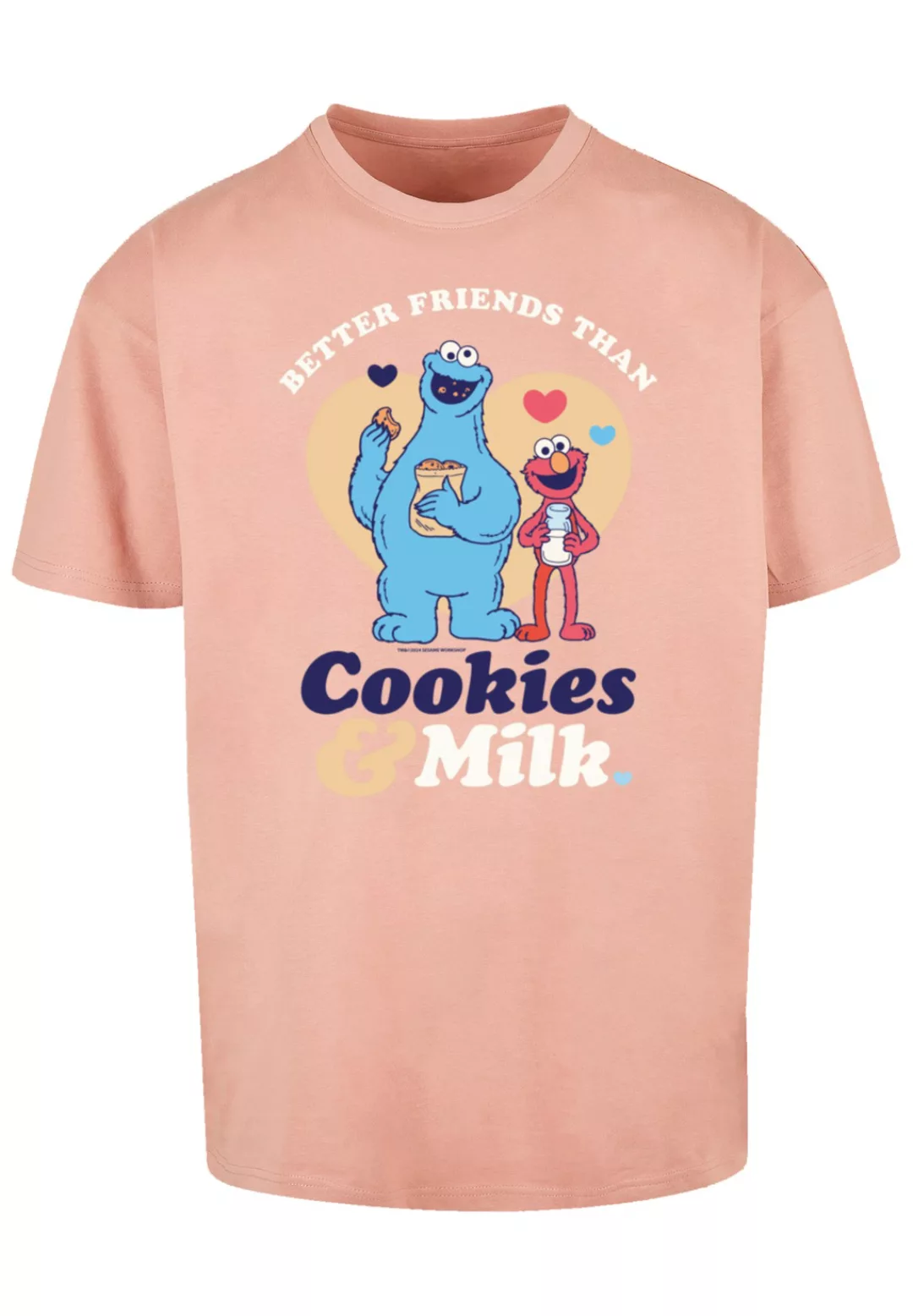 F4NT4STIC T-Shirt "Sesamstraße Cookies & Milk", Premium Qualität, Weihnacht günstig online kaufen