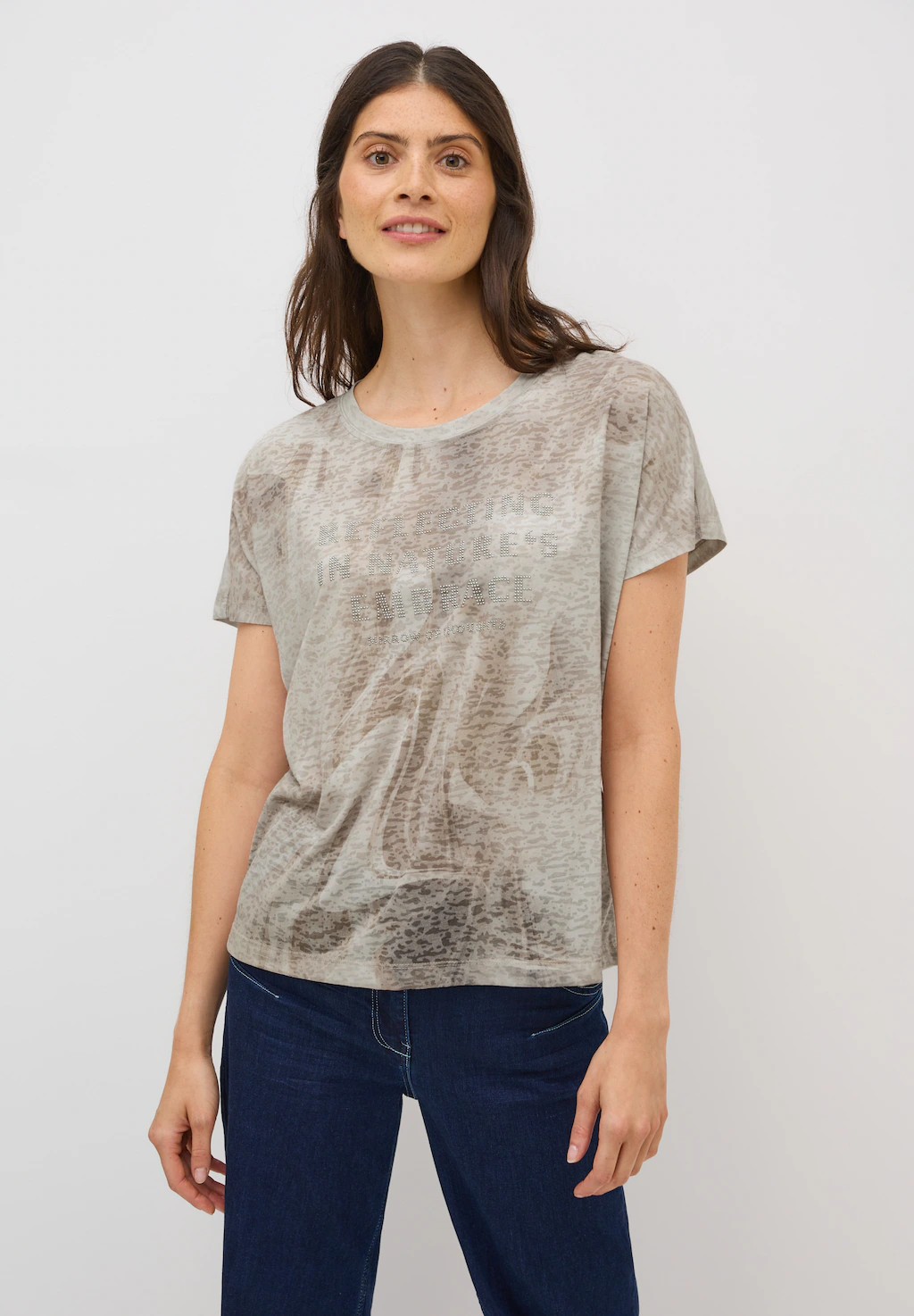 Cecil T-Shirt, mit Wording-Print günstig online kaufen
