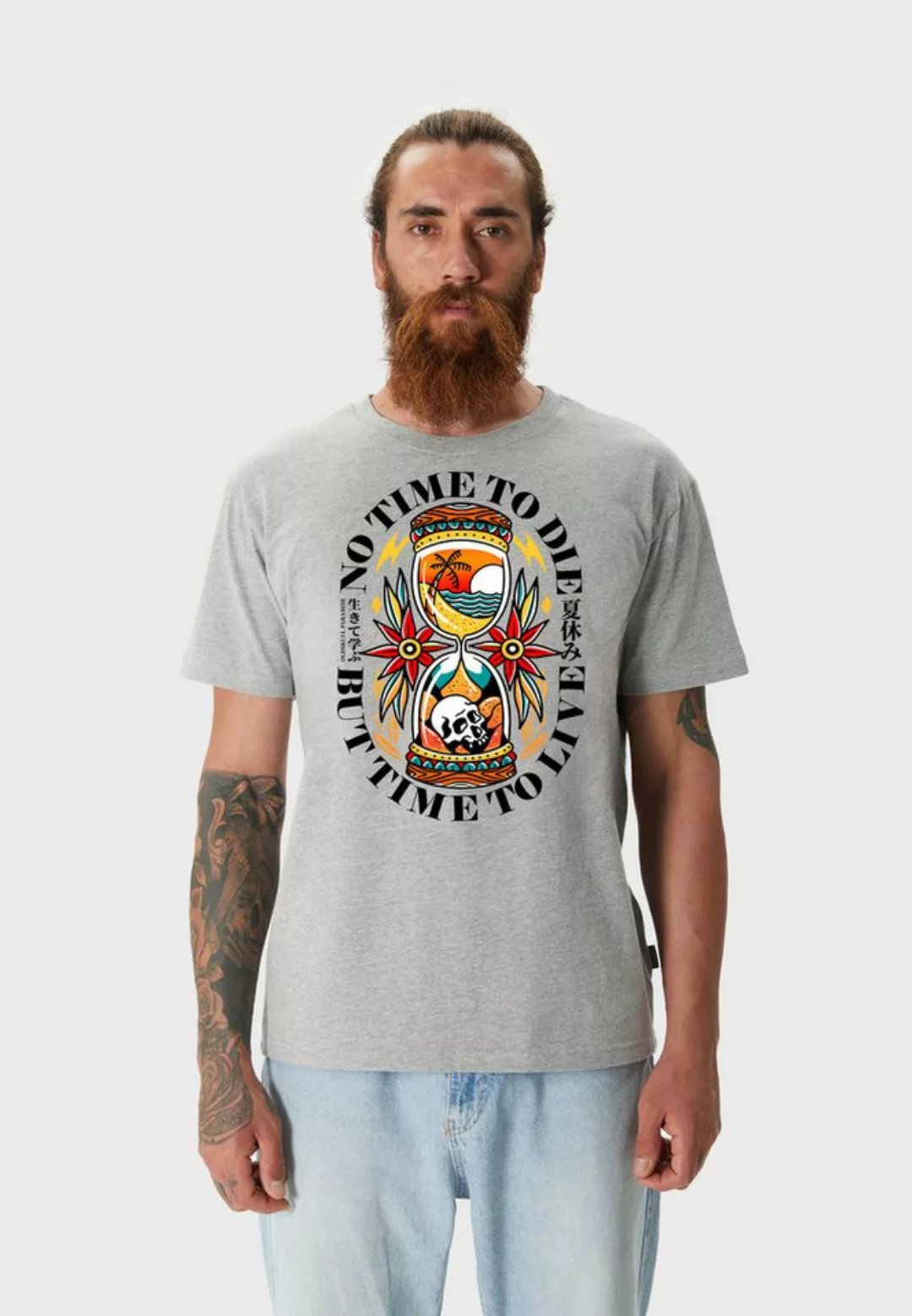 Oldskull T-Shirt Wrldvibe Time To Live Skull Graphic günstig online kaufen