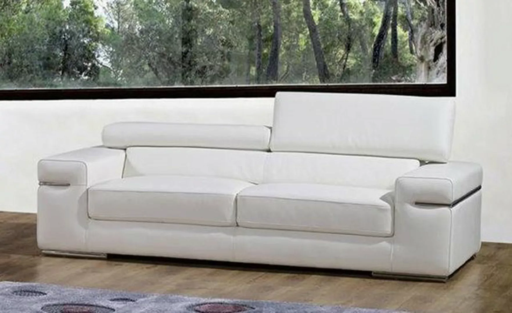 JVmoebel Sofa Beiger 3-Sitzer Ledersofa Couch Polster Sitz 3er Lounge, Made günstig online kaufen