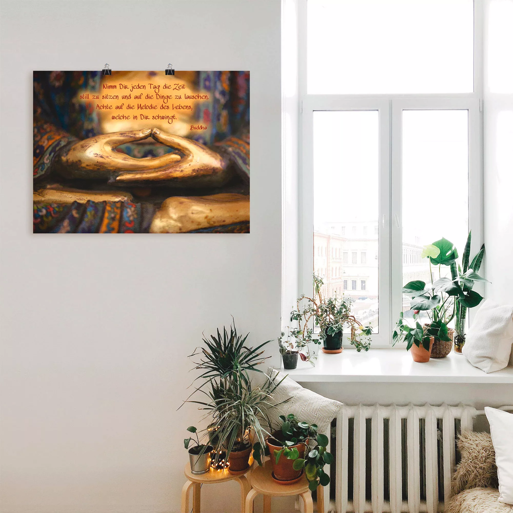 Artland Wandbild »Weisheit«, Religion, (1 St.), als Leinwandbild, Poster, W günstig online kaufen