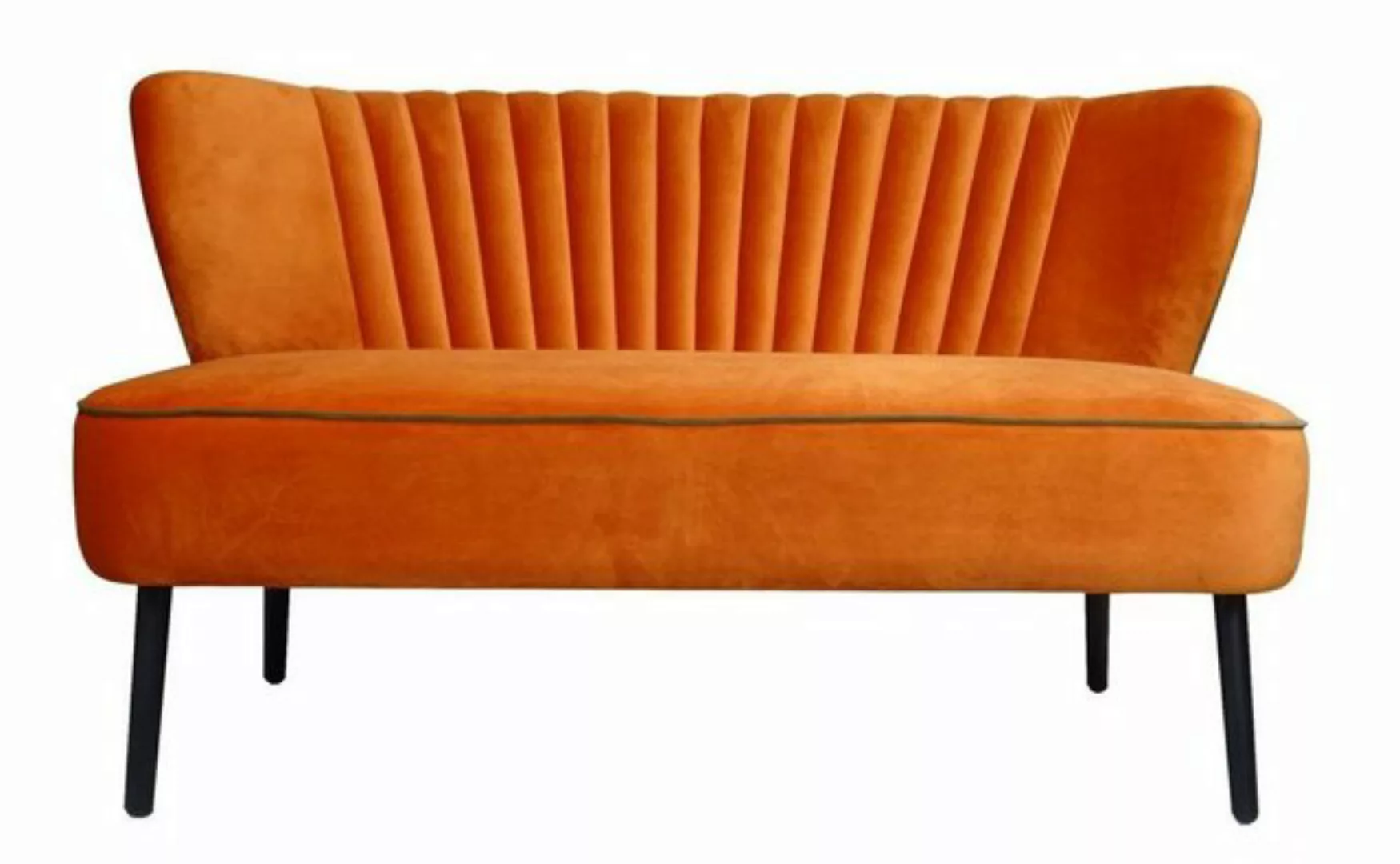 Casa Padrino Sofa Luxus Wohnzimmer Sofa Orange 129 x 75 x H. 73,5 cm - Desi günstig online kaufen