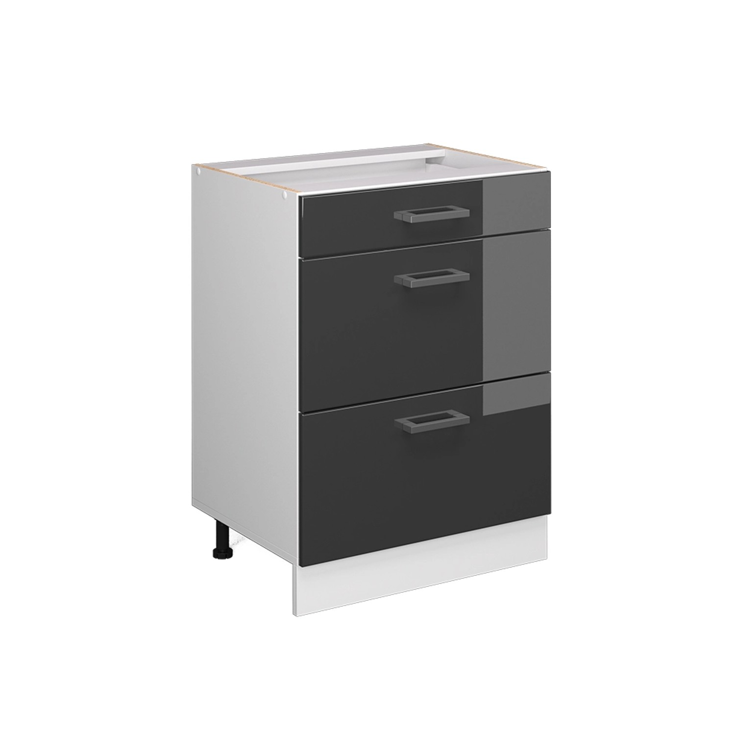 Vicco Unterschrank R-Line, Anthrazit Hochglanz/Weiß, 60 günstig online kaufen
