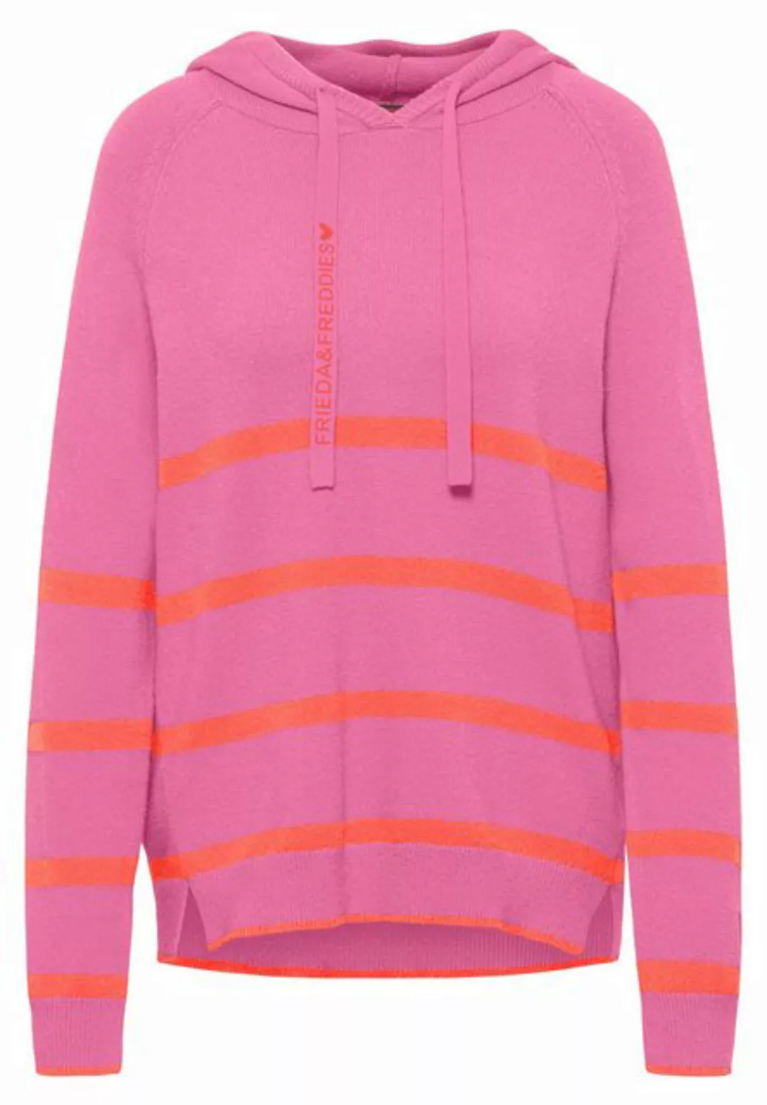 Frieda & Freddies NY Strickpullover Hoody mit dezenten Farbdetails günstig online kaufen