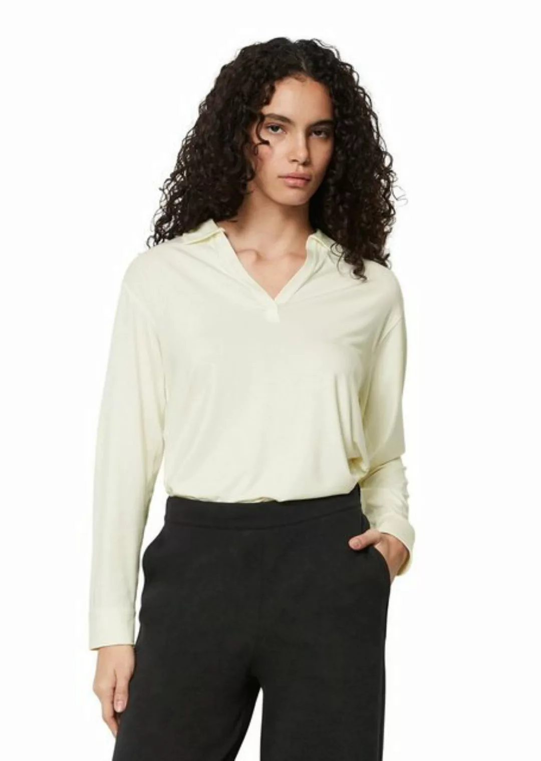 Marc O'Polo Shirtbluse T-shirt, long sleeve, blouse collar günstig online kaufen