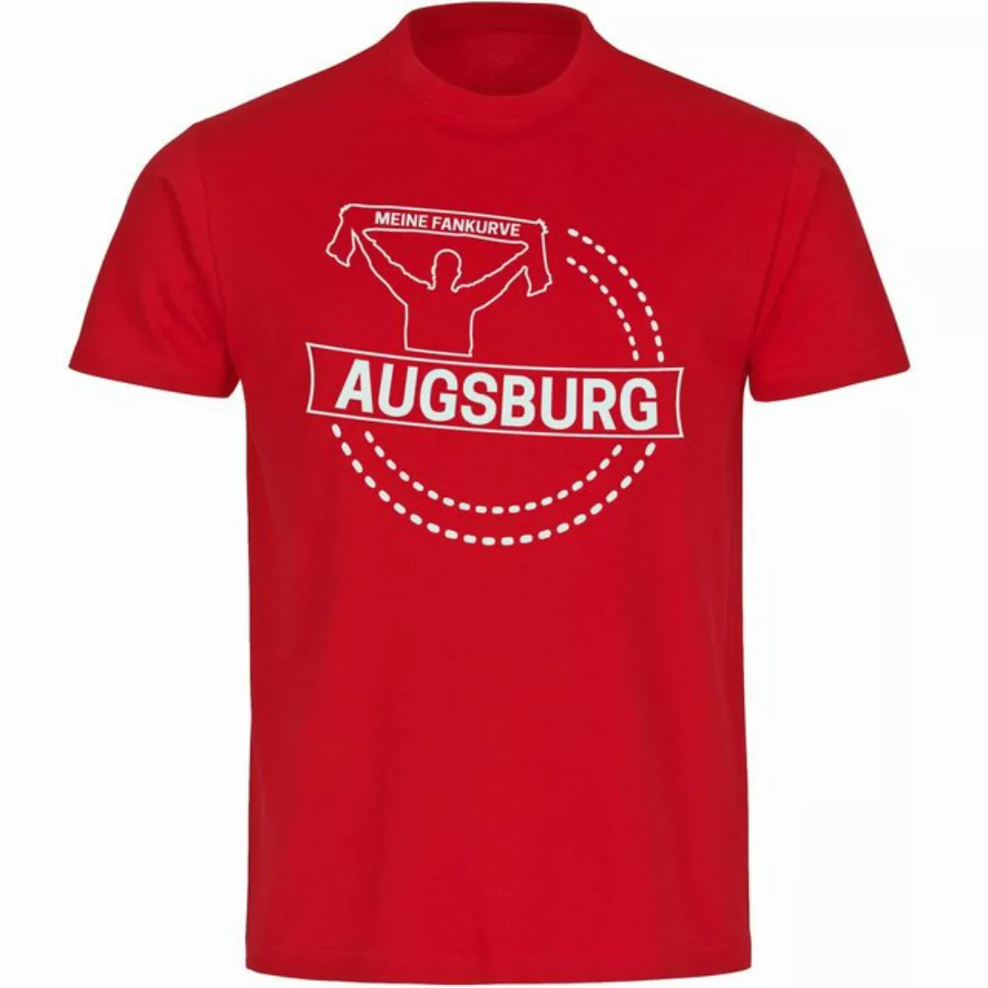 multifanshop T-Shirt Herren Augsburg - Meine Fankurve - Männer günstig online kaufen