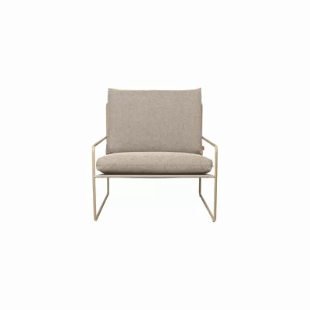 Gepolsterter Sessel Desert Dolce textil beige - Ferm Living - Beige günstig online kaufen