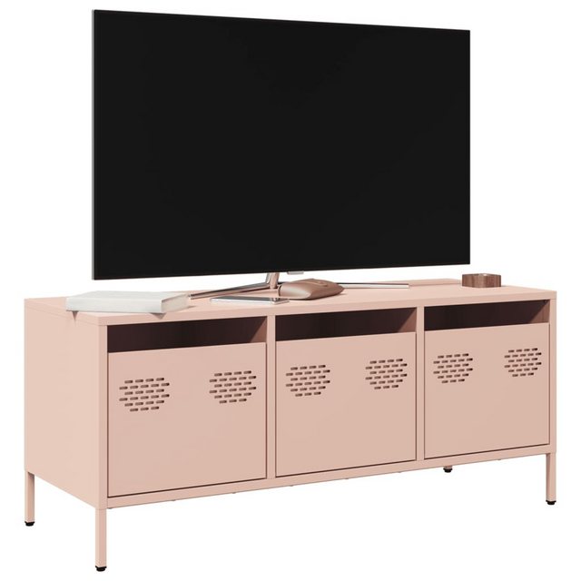 vidaXL Schrankmodule TV-Schrank Rosa 101,5x39x43,5 cm Kaltgewalzter Stahl günstig online kaufen