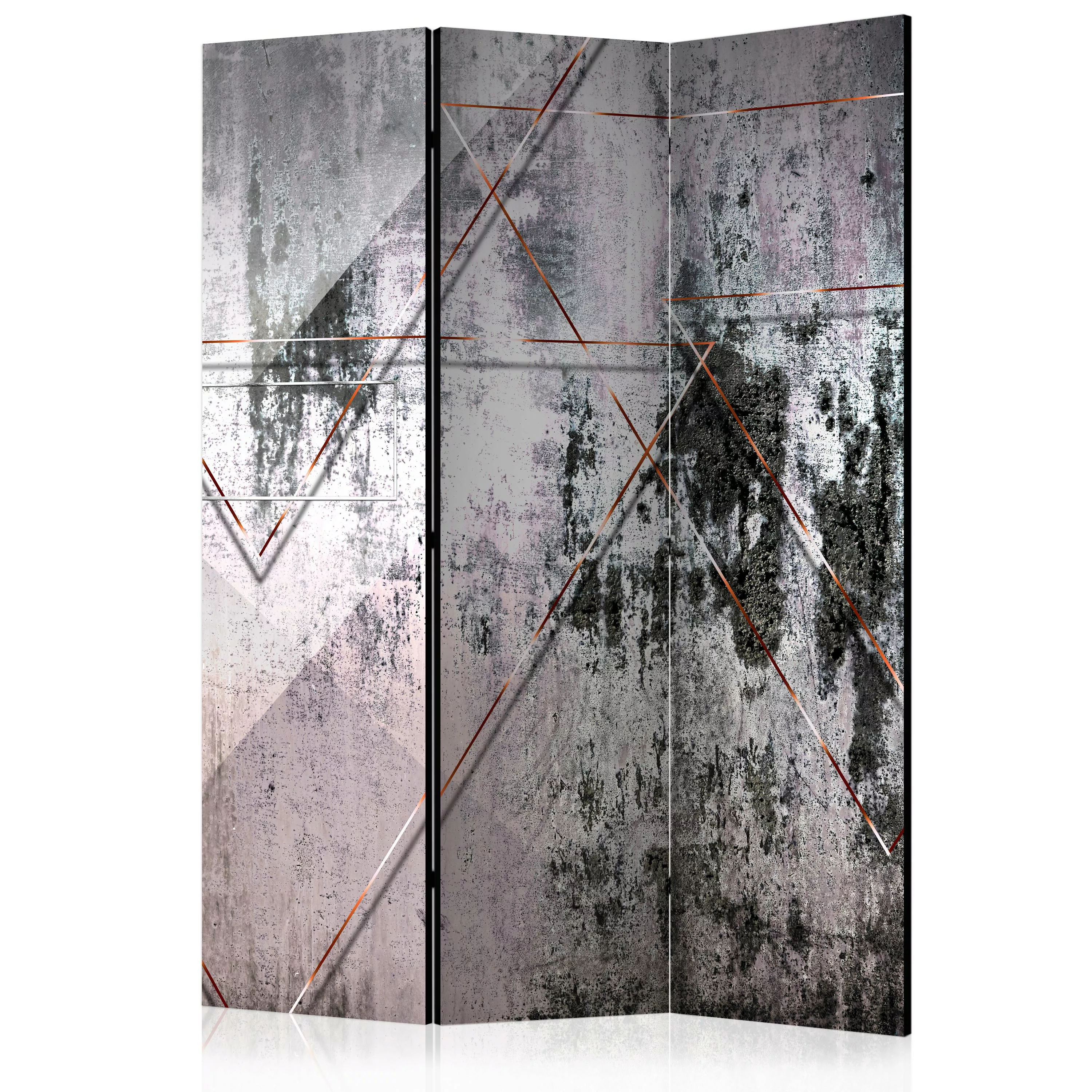 3-teiliges Paravent - Geometric Wall [room Dividers] günstig online kaufen