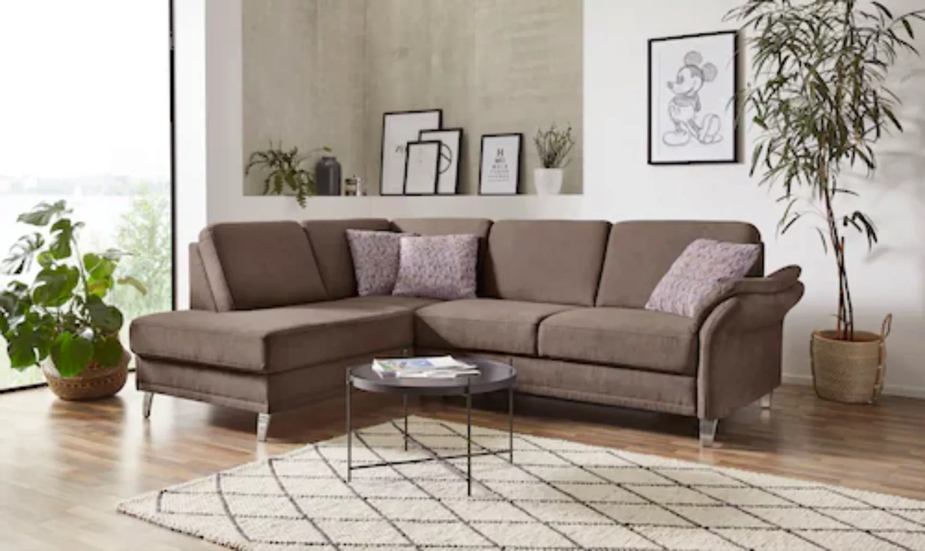 sit&more Ecksofa "Clio L-Form", wahlweise mit Bettfunktion und Bettkasten, günstig online kaufen