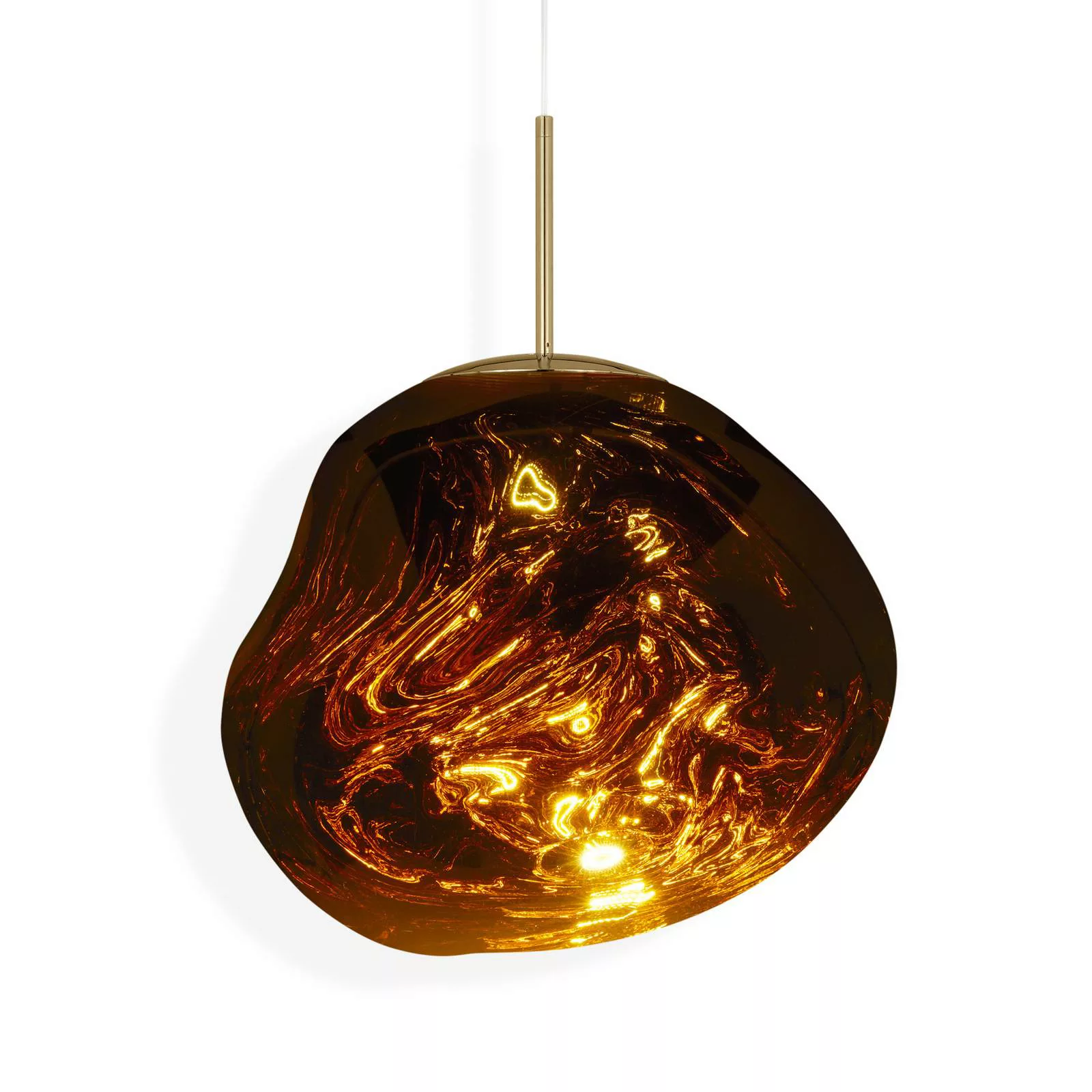 Tom Dixon LED-Hängelampe Melt, Ø 50 cm, amber gold günstig online kaufen