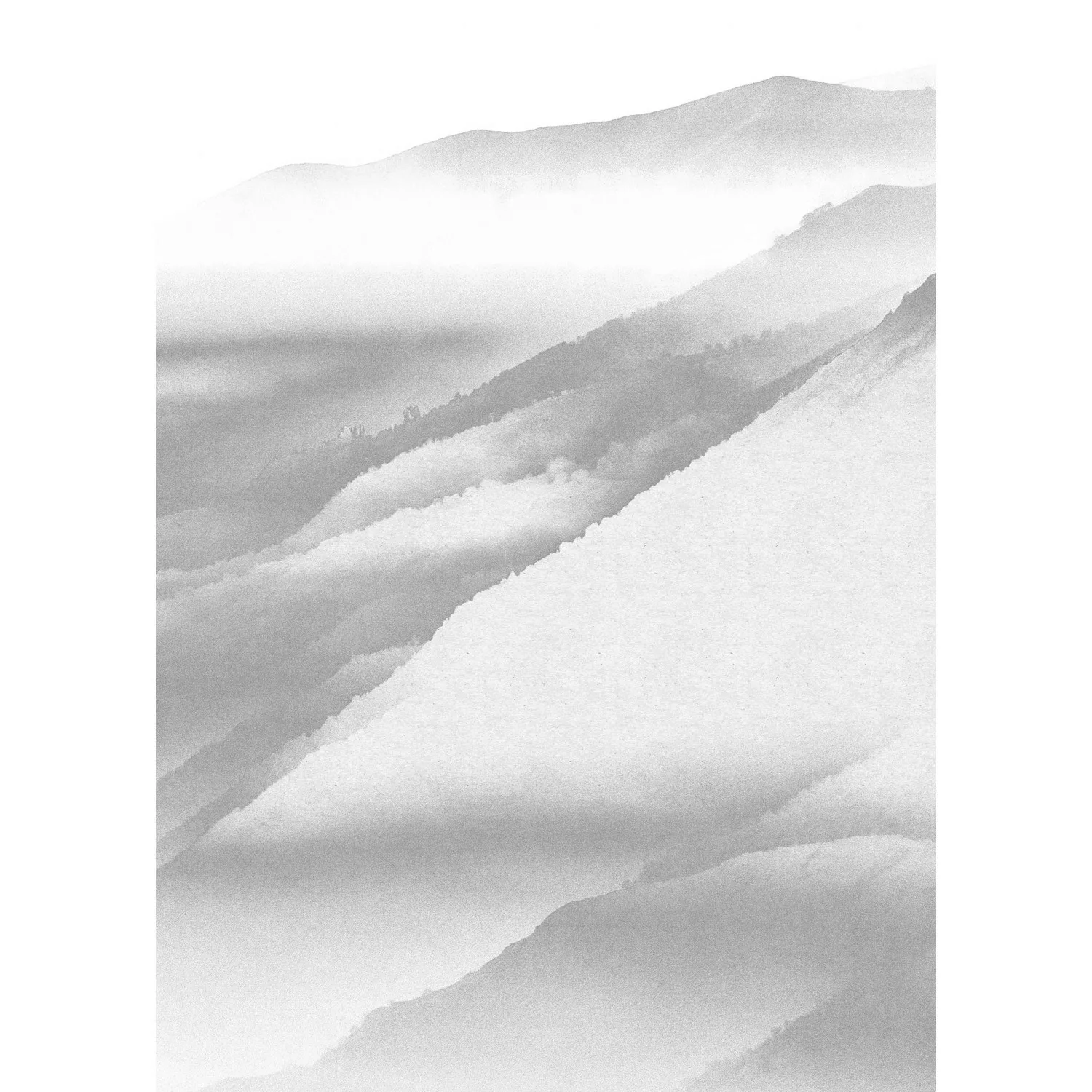 KOMAR Vlies Fototapete - White Noise Mountain - Größe 200 x 280 cm mehrfarb günstig online kaufen