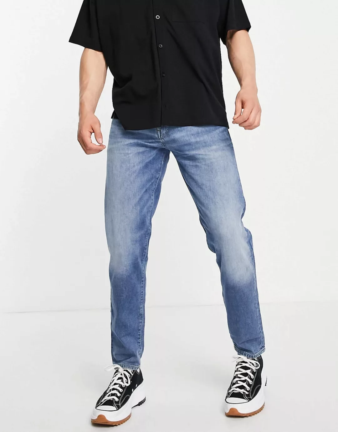 Selected Homme – Schmale Karottenjeans aus einem Bio-Baumwollmix mit Hanf i günstig online kaufen