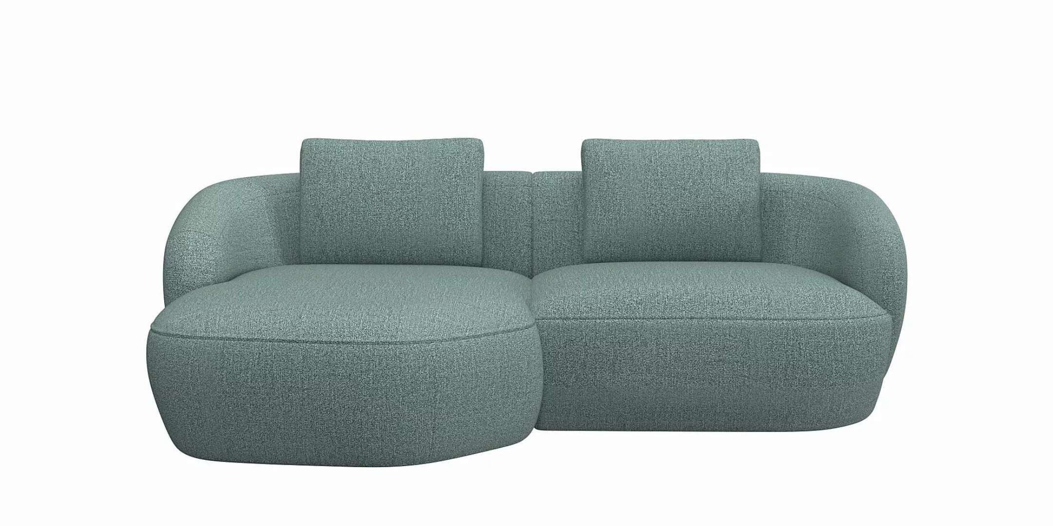 FLEXLUX Wohnlandschaft "Torino, rund, L-Form, Sofa-Ecke mit Recamiere, Long günstig online kaufen