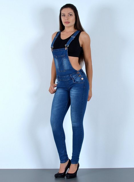 ESRA Jeanslatzhose H340 Damen Latzhose mit Trägern, Damen Latzjeans mit Hos günstig online kaufen